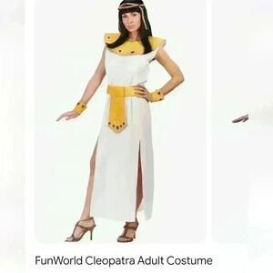 Fun World Cleopatra Complete Plus  Halloween 7 Piece Costume NWOT Sz 1X